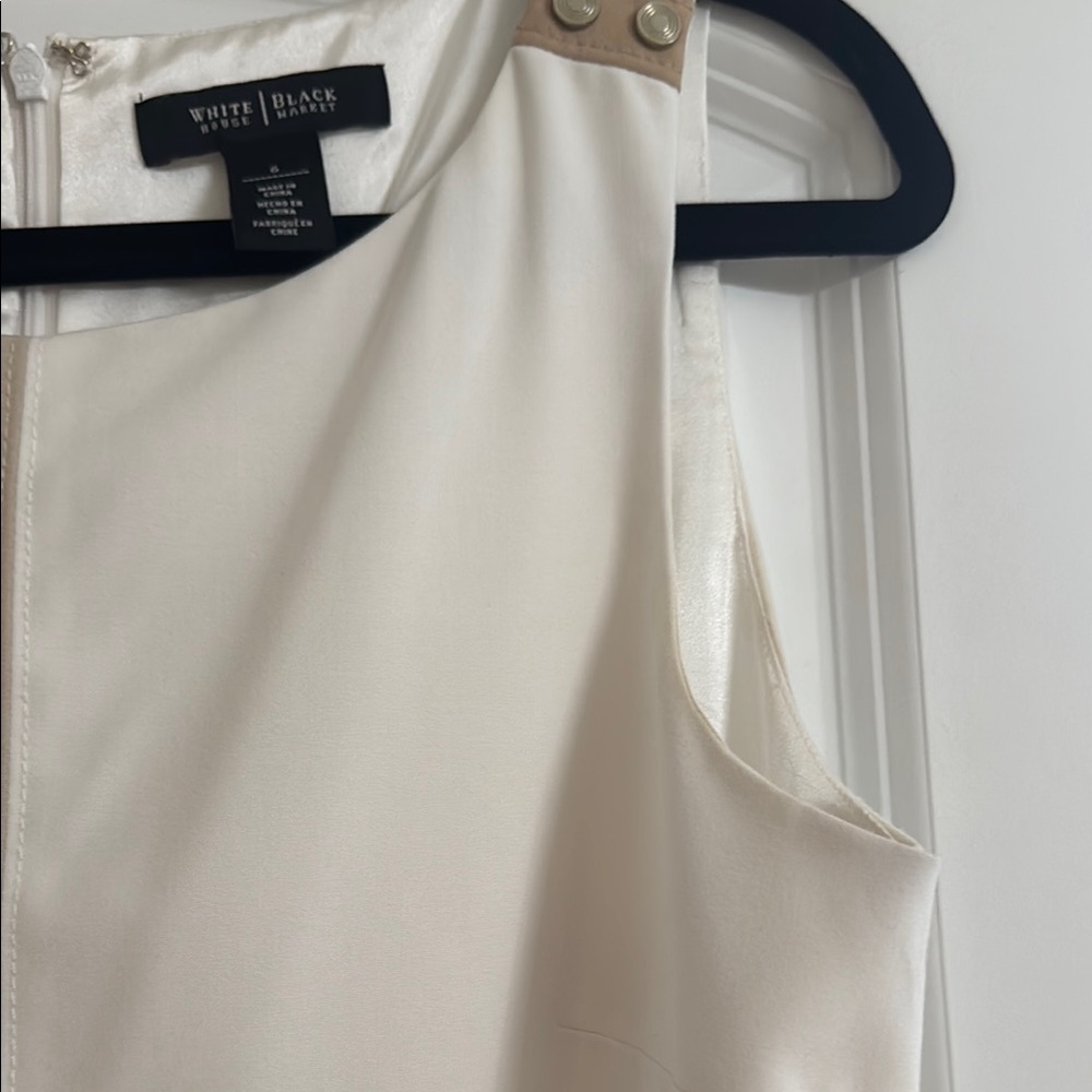Elegant Color Block Sleeveless Dress - Picture 3 of 6